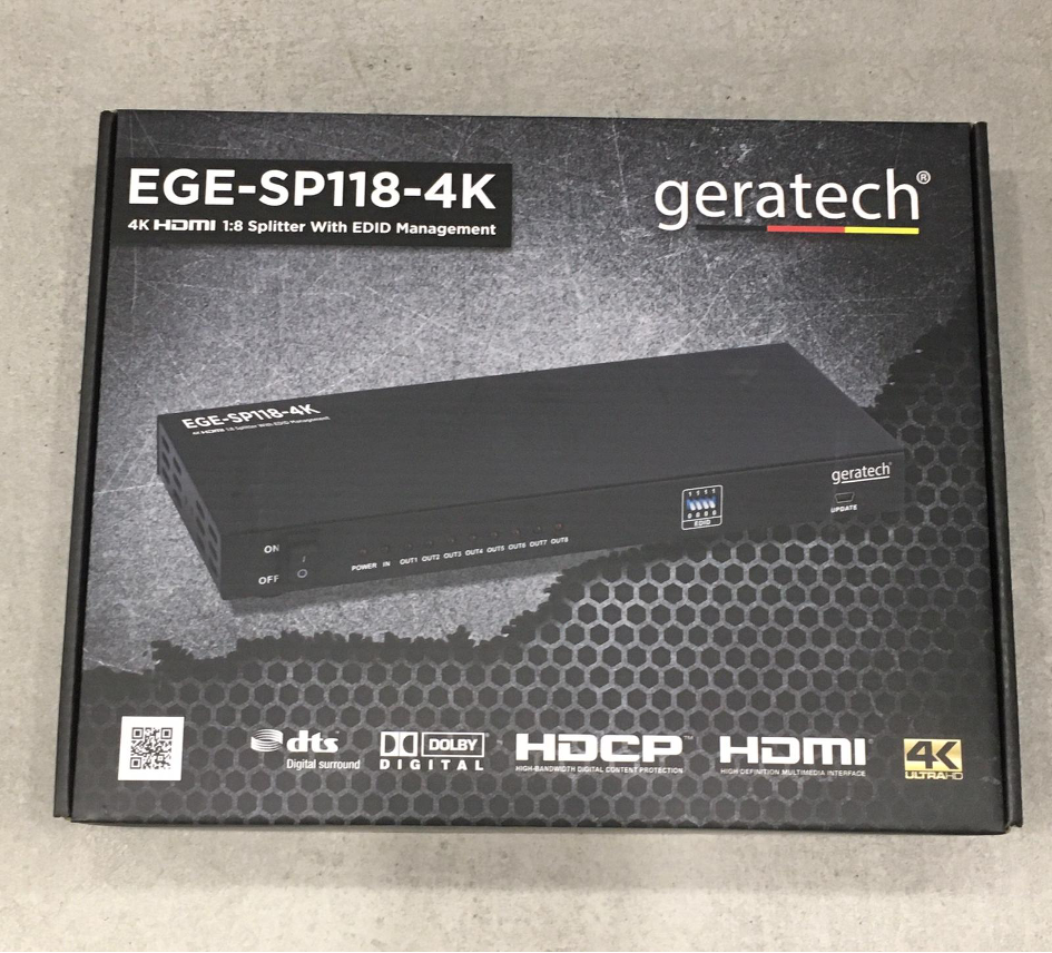 GERATECH 1X8 HDMI SPLITTER EGE-SP118-4K DTS (1 GİRİŞ - 8 ÇIKIŞ)