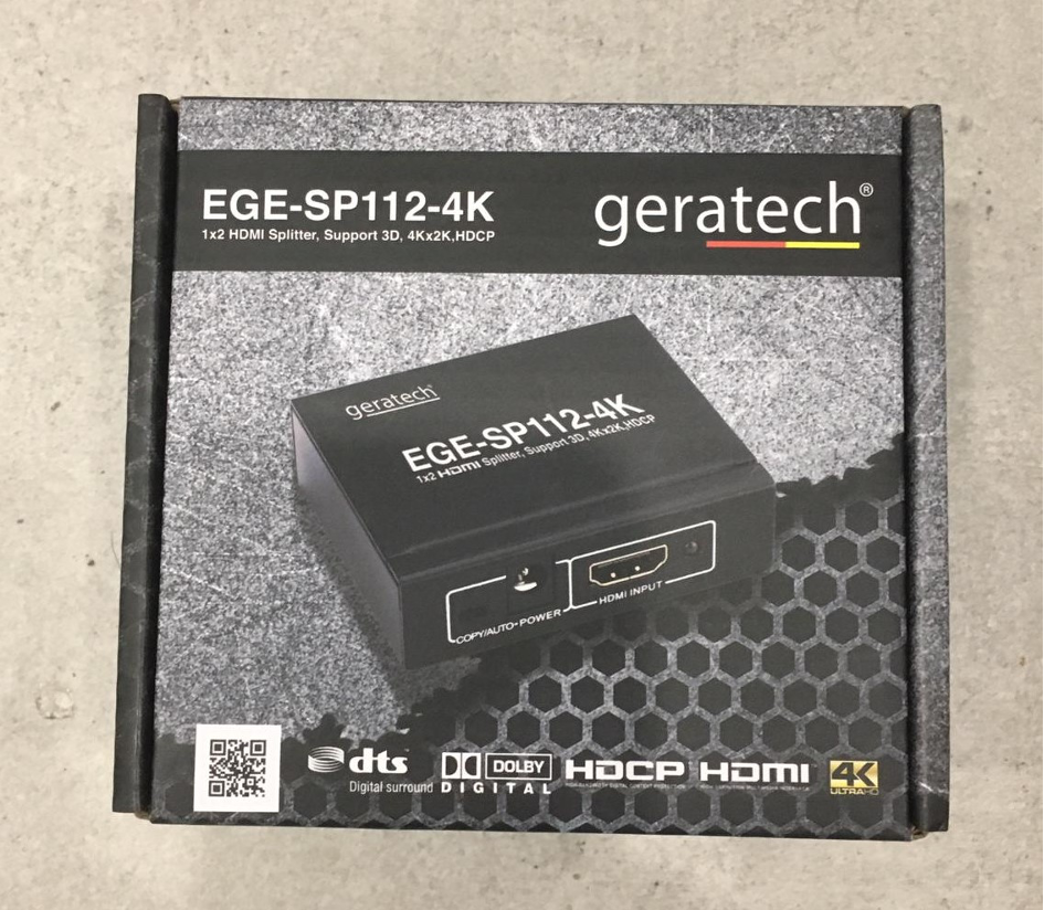 GERATECH EGE-SP112-4K 1x2 HDMI Splitter