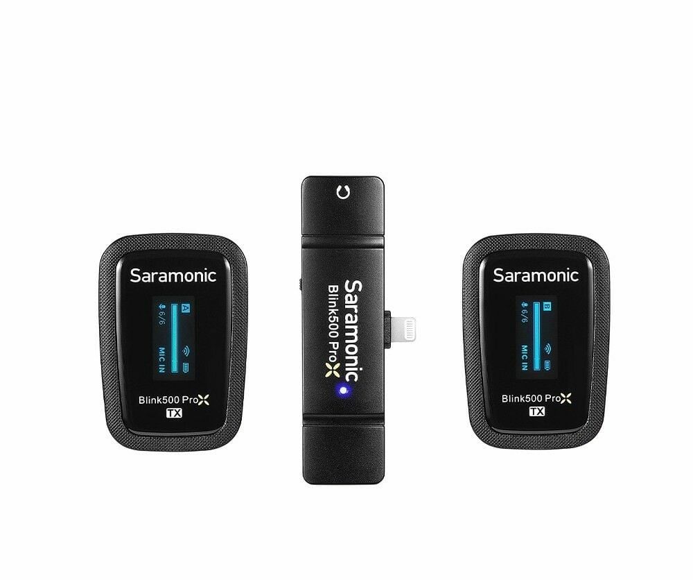 Saramonic Blink500 ProX B4 (İOS) Kablosuz İkili Yaka ve El Mikrofon