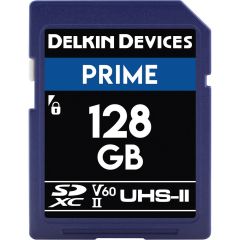 Delkin Devices 128GB Prime UHS-II (V60) SDXC Hafiza Kartı