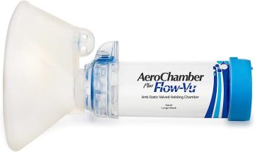 Aerochamber Plus Flow-Vu Maskesiz - Mavi