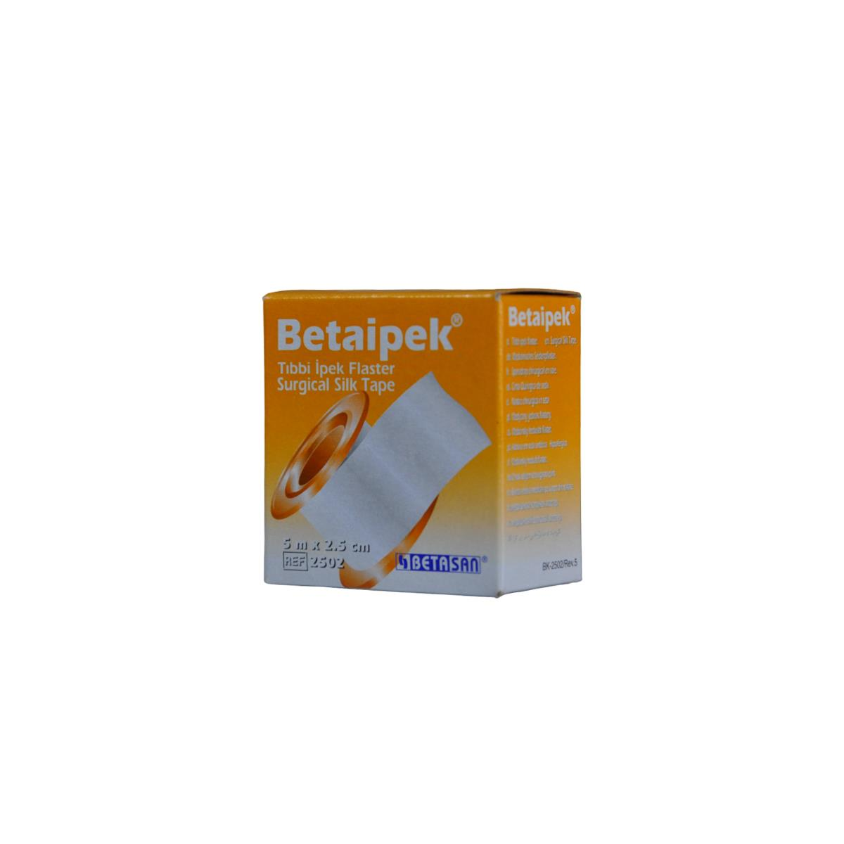 Betaipek İpek Flaster 2,5 cm x 5 m - 10 Adet