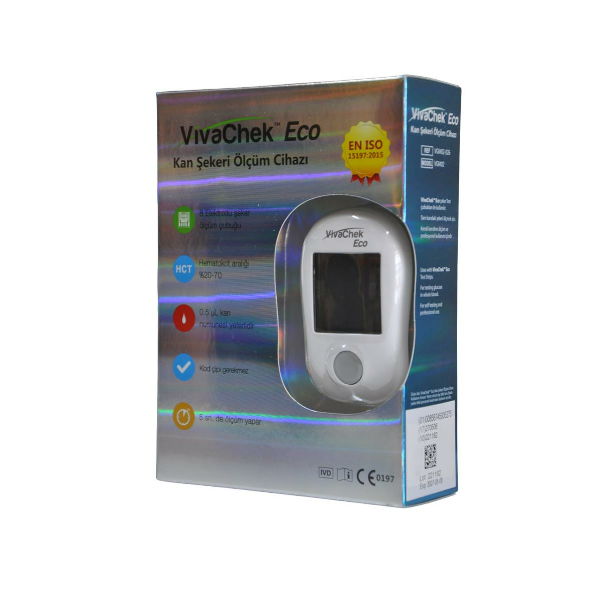 Vivachek Eco Set Şeker Cihazı ve 50 Adet Ölçüm Çubuğu