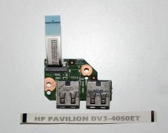 HP PAVILION DV3-4050ET DUAL USB BOARD KABLO DAHİL CHKRSX47