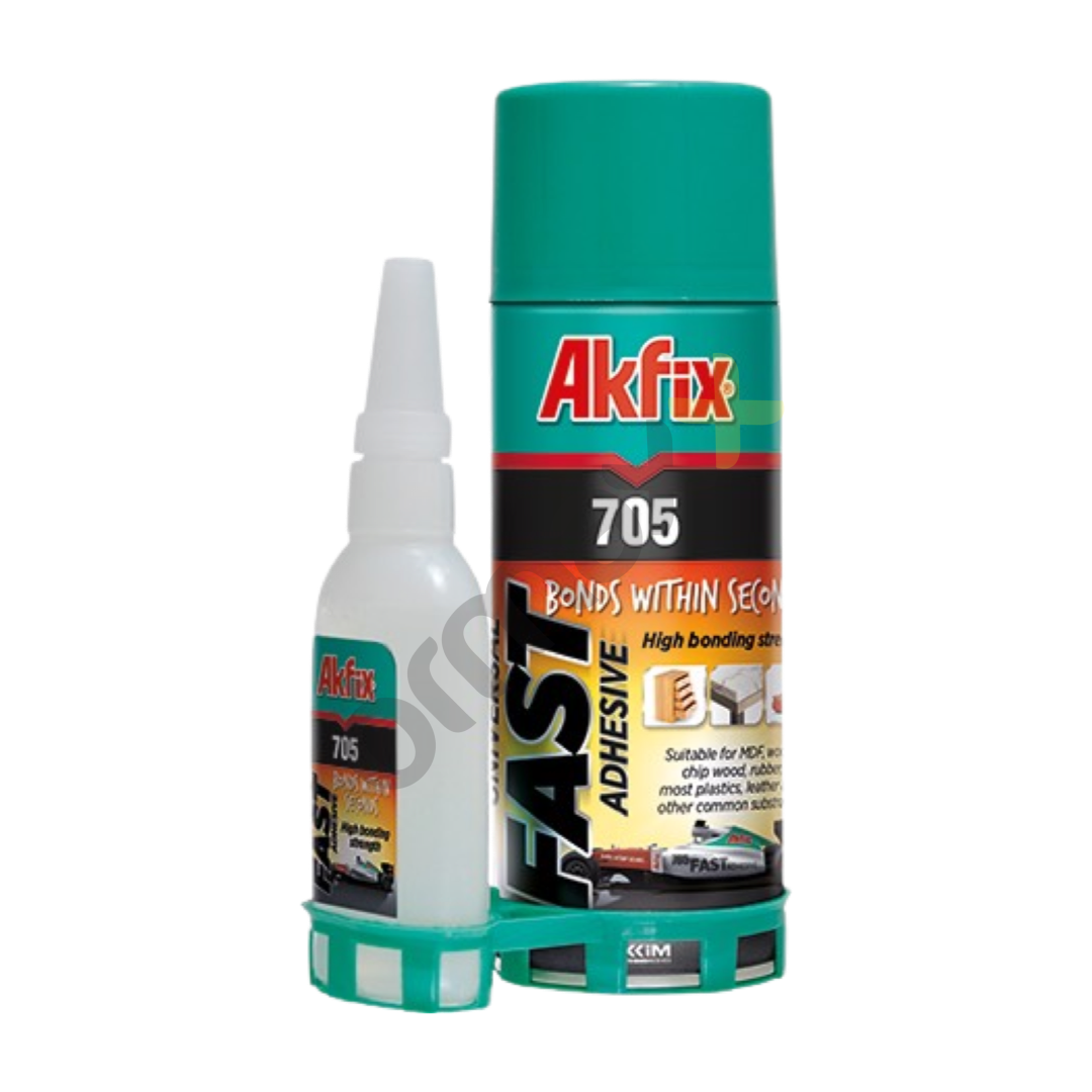 Akfix 705 Hızlı Yapıştırıcı Sprey:400 Ml Jel:100 Gr 24’lü Koli