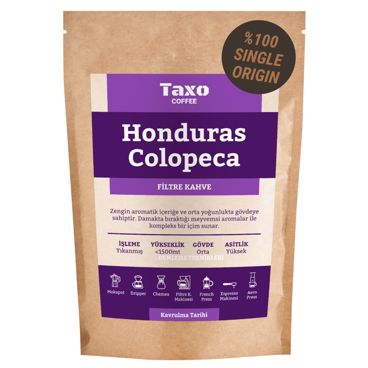 Honduras Cafe Colopeca 250gr Filtre Kahve