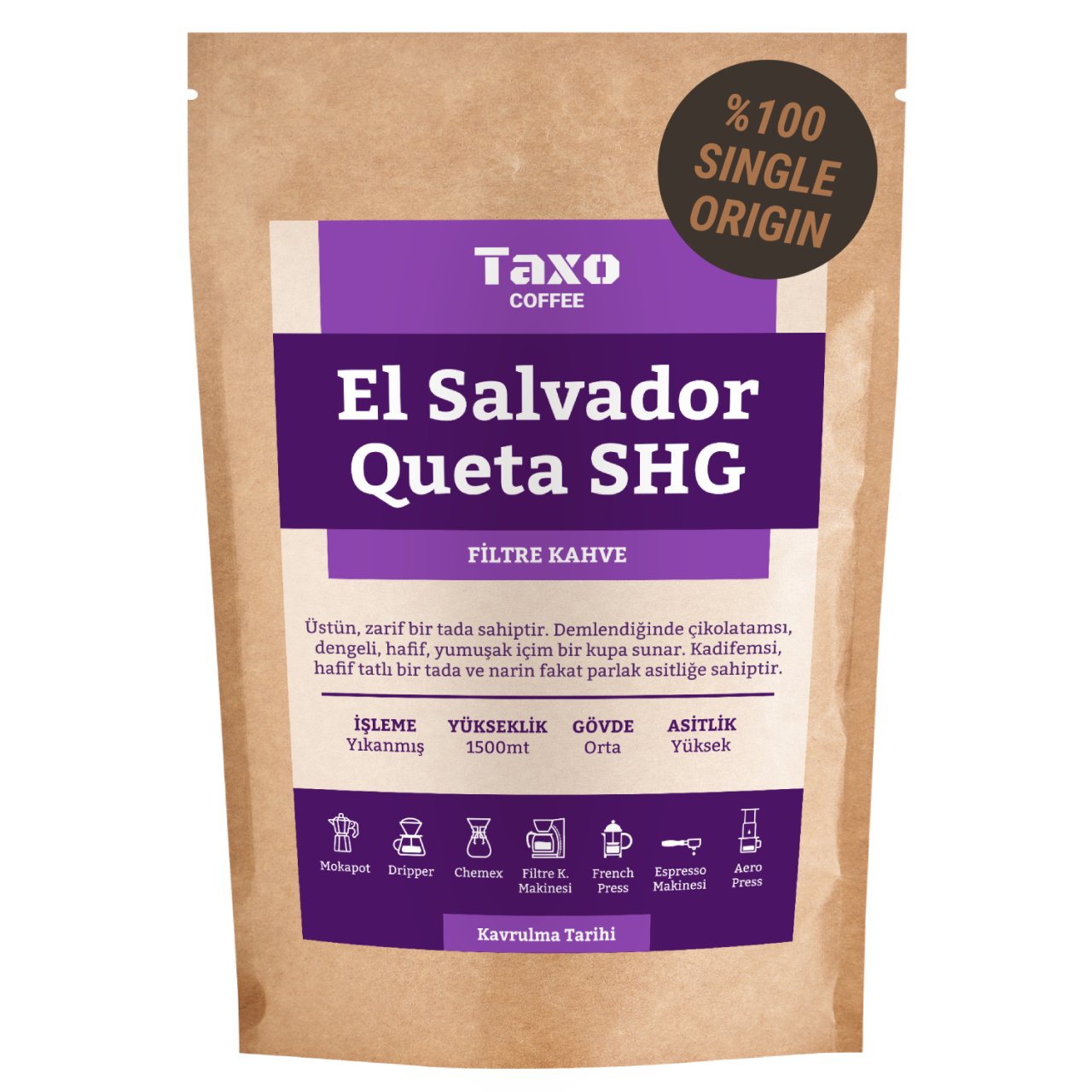 El Salvador Queta SHG 250gr Filtre Kahve
