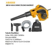 800W HAVA EMME-ÜFLEME MAKİNESİ