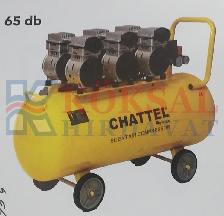 Chattel CHT-1210-3 Sessiz-Yağsız Kompresör 100 litre