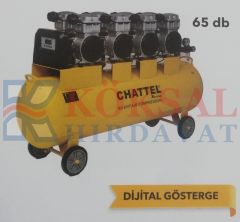 Chattel CHT-1220- 8 Sessiz-Yağsız Kompresör(Monofaze) 200 litre
