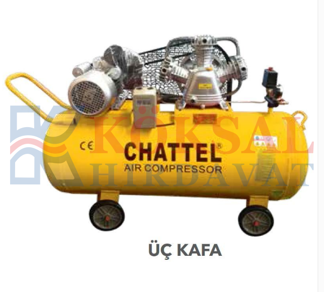 Chattel CHT-1221 -8 Hava Kompresörü(Monofaze) 200 litre