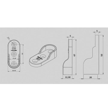 Şeffaf Oval Flanş