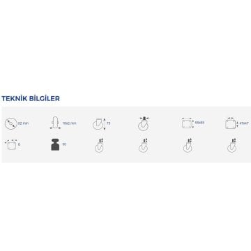 Hts Gri Çift Makaralı Tablalı Mobilya Tekeri 50 x 20