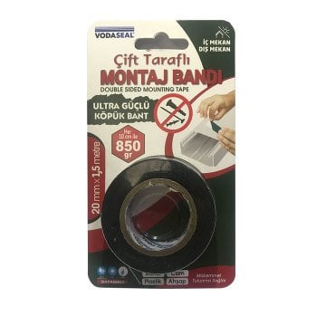 Vodaseal Çift Taraflı Montaj Bandı 20MMX1,5M