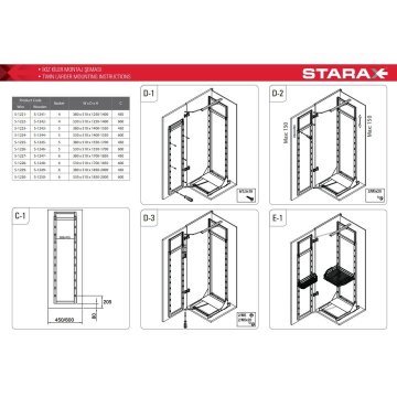 Starax 125 x 140 cm İkiz Kiler