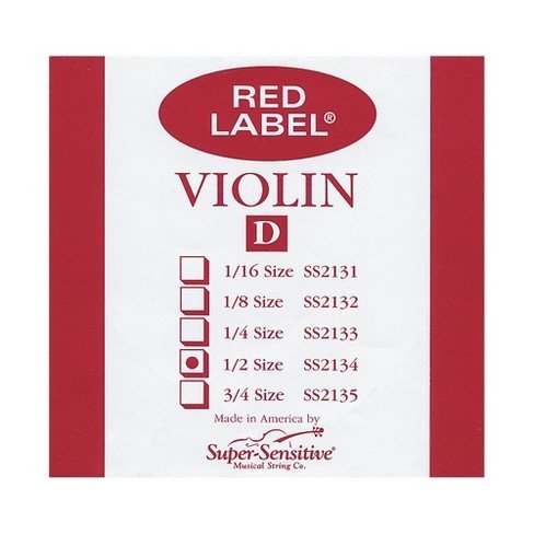 Super Sensitive Red Label D 1/2 Keman Teli
