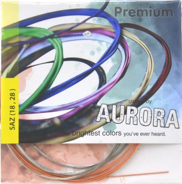 Aurora Premium Kısa Sap Bağlama Teli Profesyonel Bakır Bamlı Saz Teli 0,18