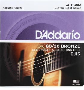 D'Addario EJ13 80/20 Bronze Akustik Gitar Teli (11-52)
