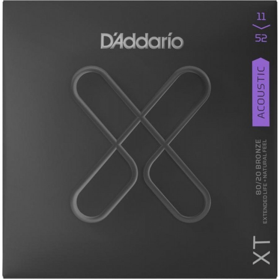 D'Addario XTABR1152 Custom Light Set Akustik Gitar Teli 11-52