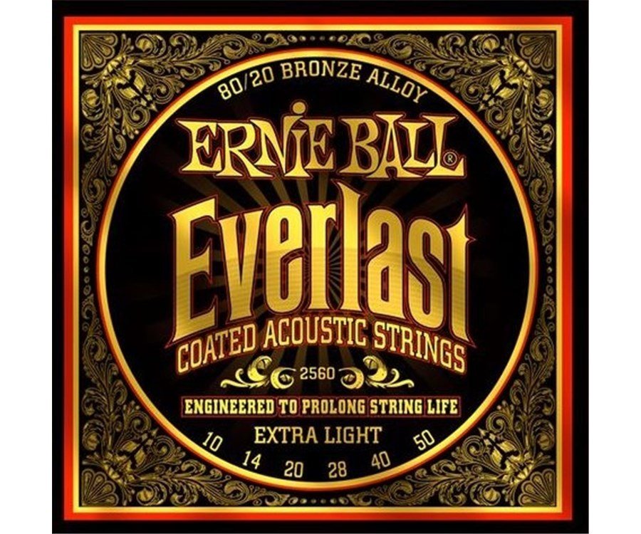 Ernie Ball P02560 10-50 Coated Akustik Gitar Teli