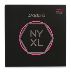 D'Addario NYXL45100, Set Long Scale, Regular Light, 45-100 Takım Tel - Bas Gitar Teli 045-100