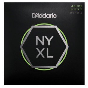 D'addario NYXL45105, Set Long Scale, Light Top / Med Bottom, 45-105 Takım Tel - Bas Gitar Teli 45-105