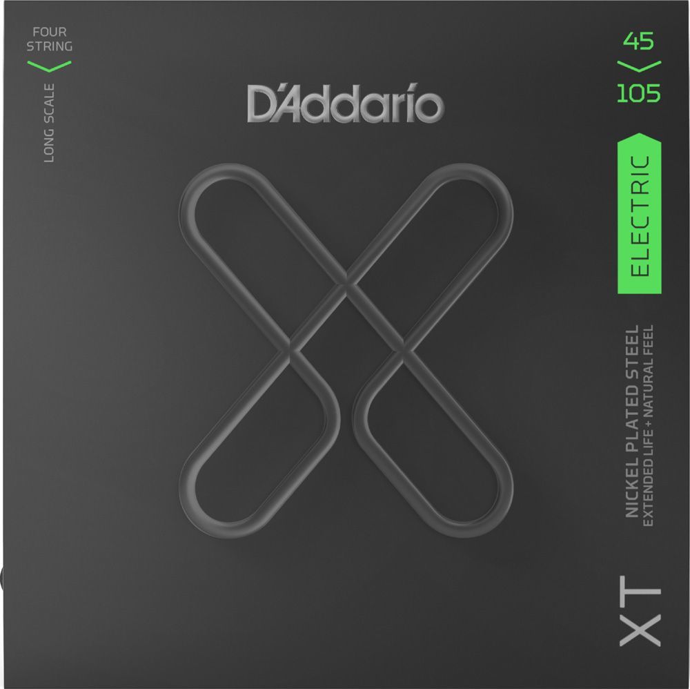 D'Addario XTB45105 Light Top/Medium Bottom / Long Scale Set - Bas Gitar Teli 45-105