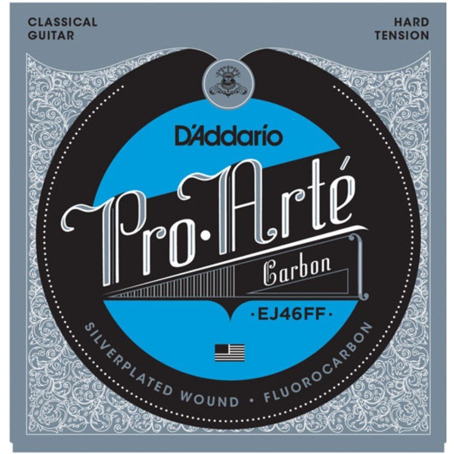 D'Addario EJ46FF Pro-Arté Carbon, Dynacore Basses, Hard Tension Takım Tel - Klasik Gitar Teli