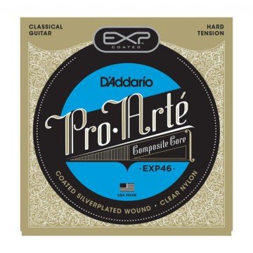 D'Addario EXP46 Coated, Hard Tension Takım Tel - Klasik Gitar Teli