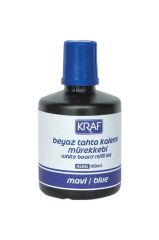 Kraf Beyaz Tahta Kalem Mürekkebi 100Ml Mavi