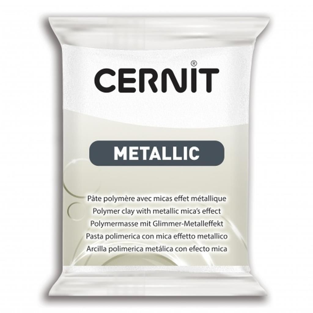 Cernit Metallic Polimer Kil 56g Pearl White 56085