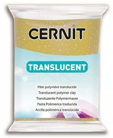 Cernit Translucent Polimer Kil 56gr Glitter Gold 56050