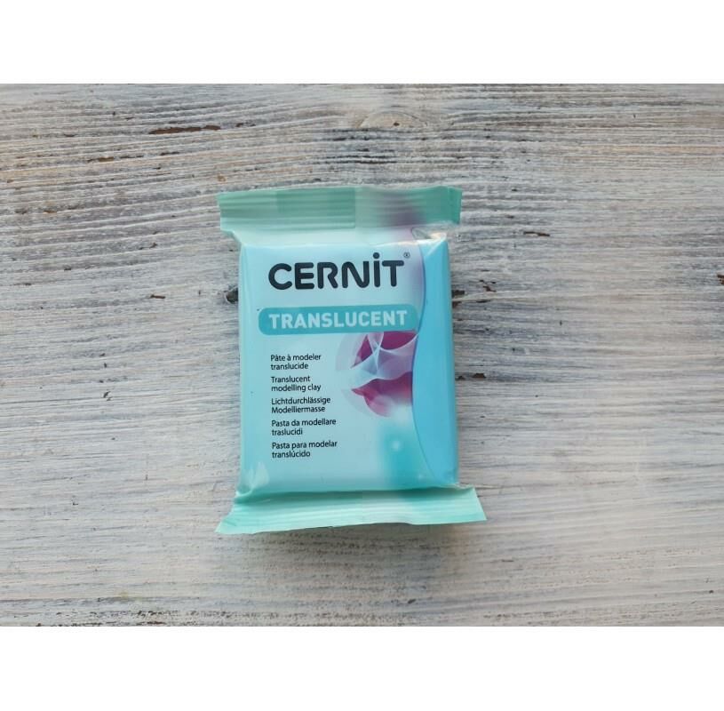 Cernit Translucent Polimer Kil 56gr Turqouise Blue 56280