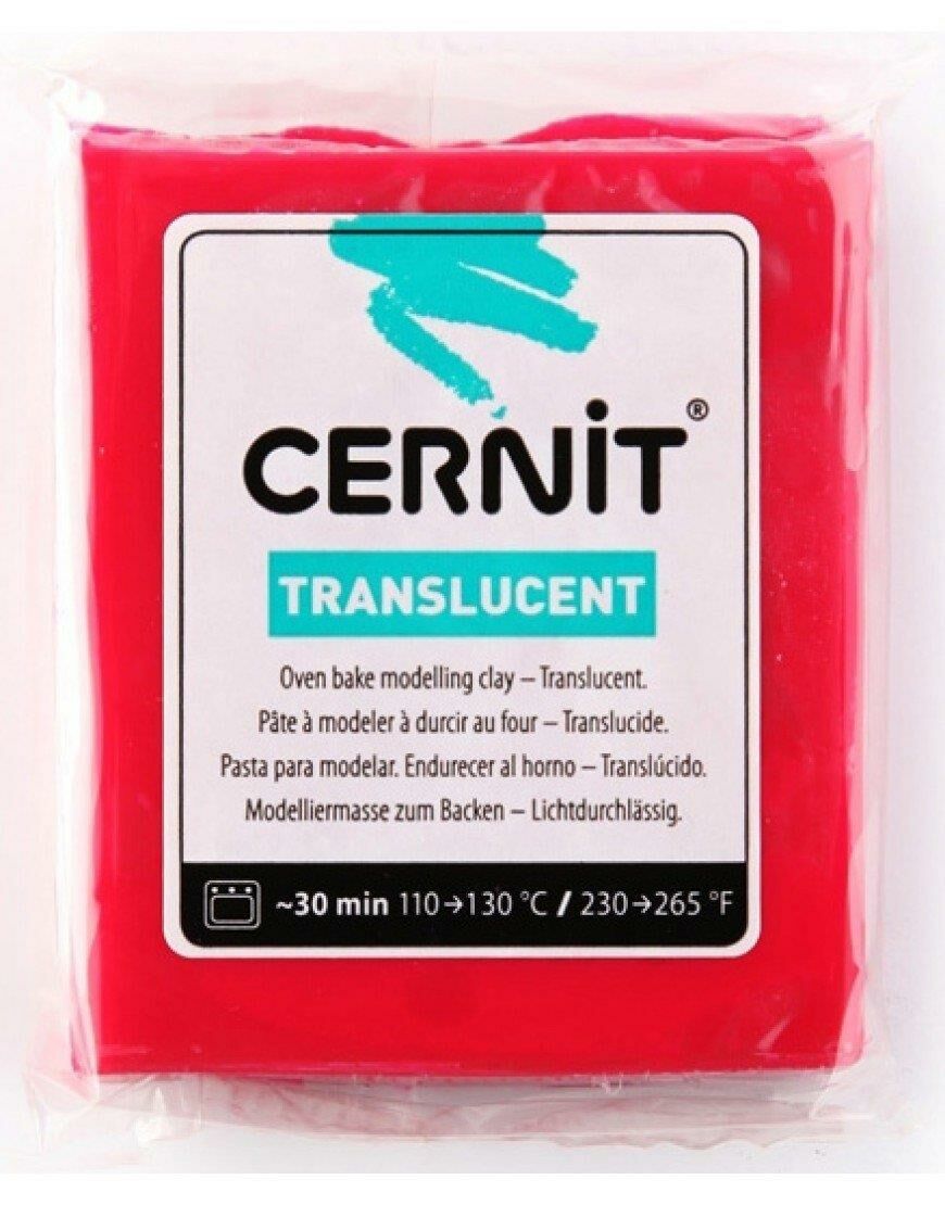 Cernit Translucent Polimer Kil 56gr Ruby Red 56474