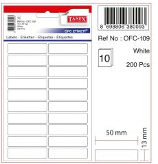 Tanex 13X50 Etiket Kod:109