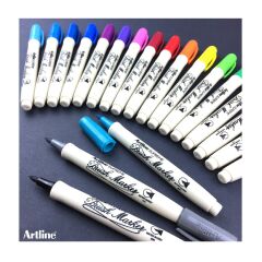 Artline Supreme Brush Uçlu Kalem Fosforlu Mor