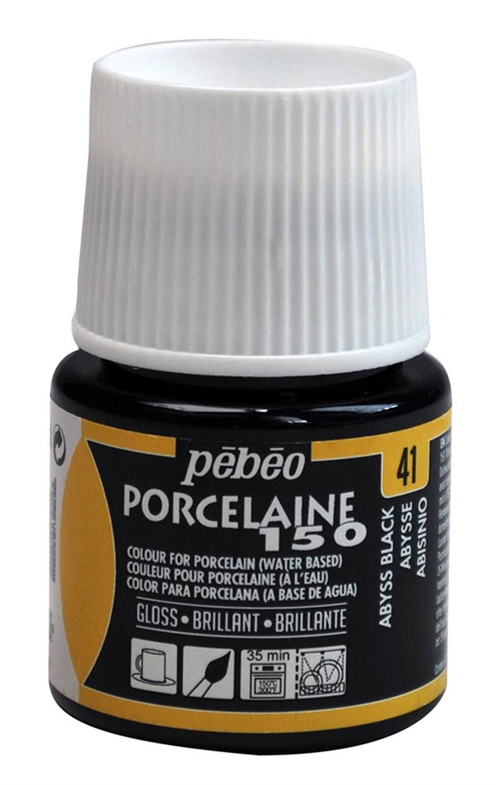 Porselen Boyası Pebeo 45Ml No:41 Abyss Black