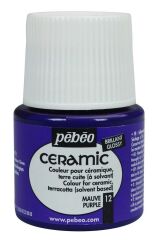 Seramik Boyası Pebeo 45 Ml No:12 Mauve Purple*