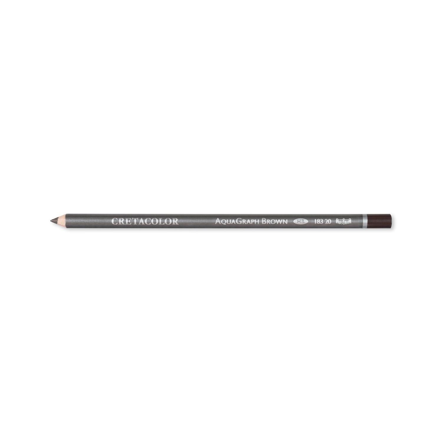 Cretacolor Aqua Graph Kahve Graphite Aquarell Pencils HB (Sulandırılabilir Çizim Kalemi) 183 20