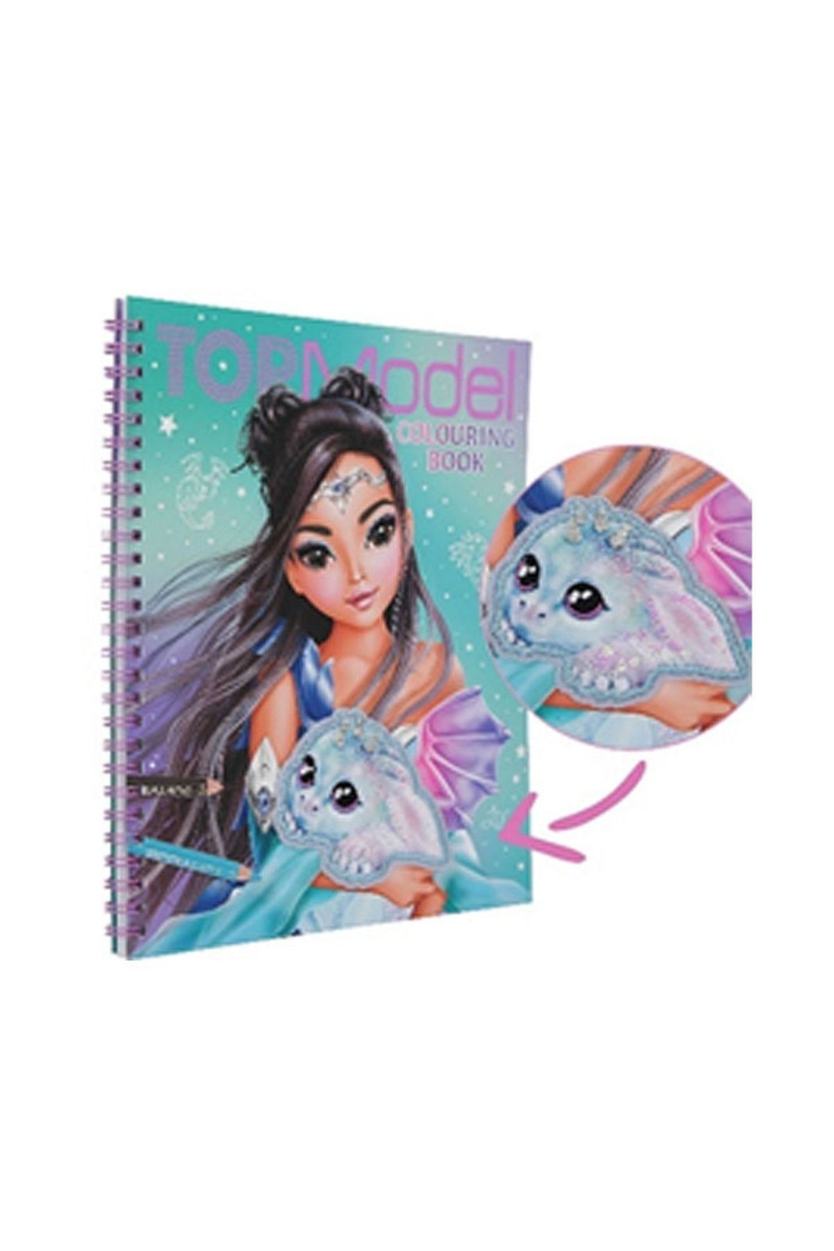 TOPModel Colouring Book With Dragon Love 0411912-A