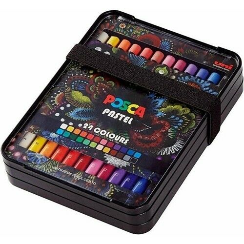 Uni POSCA PASTEL Boya Kalemi 24lü Kalem Kutu Set