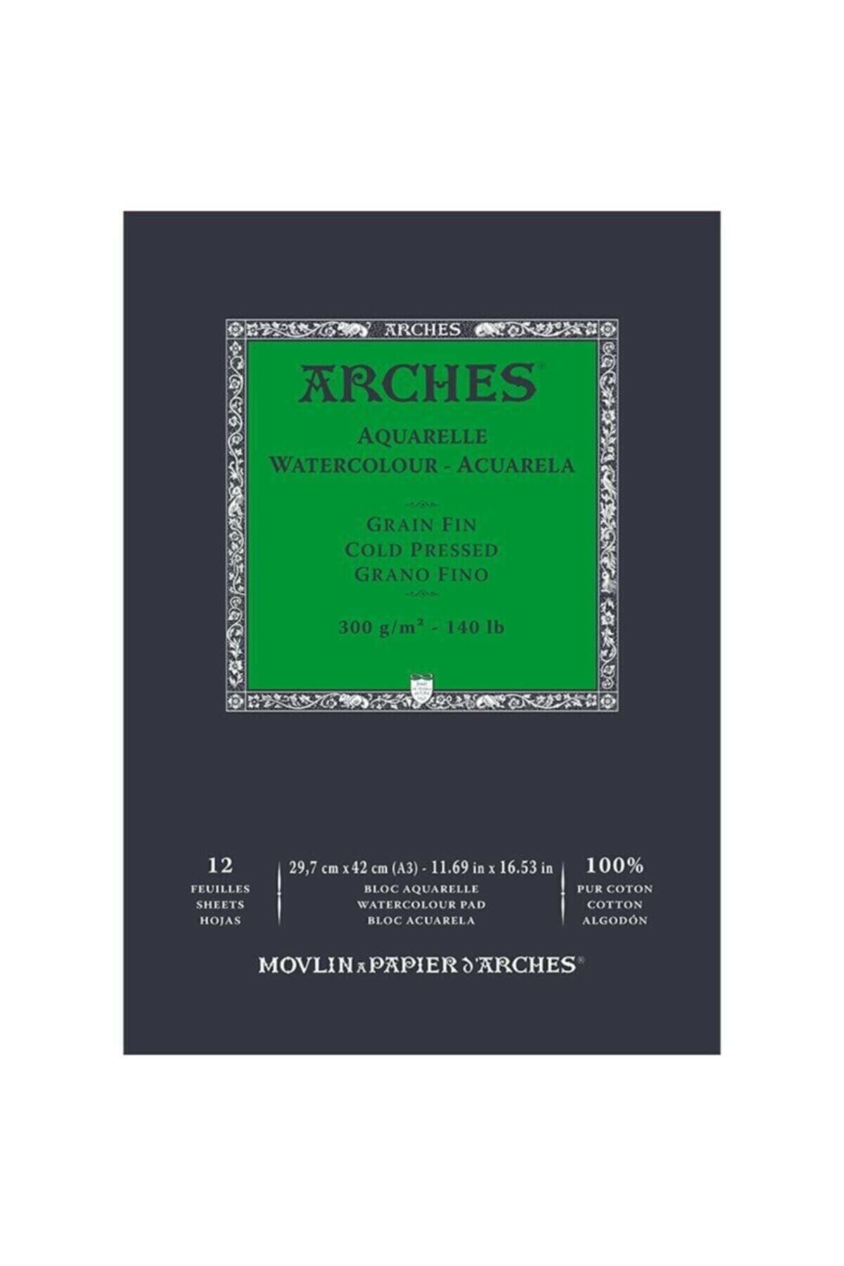 Arches A3 Sulu Boya Blok  300g 12yp 1795094