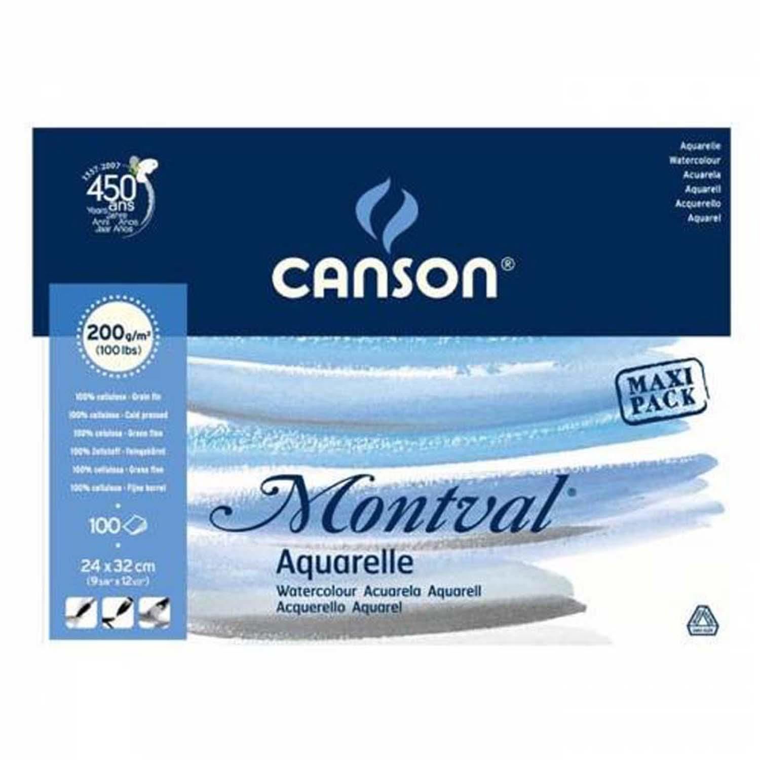 Canson Montval 24X32 300Gr 12Yp S.Boya Bloğu