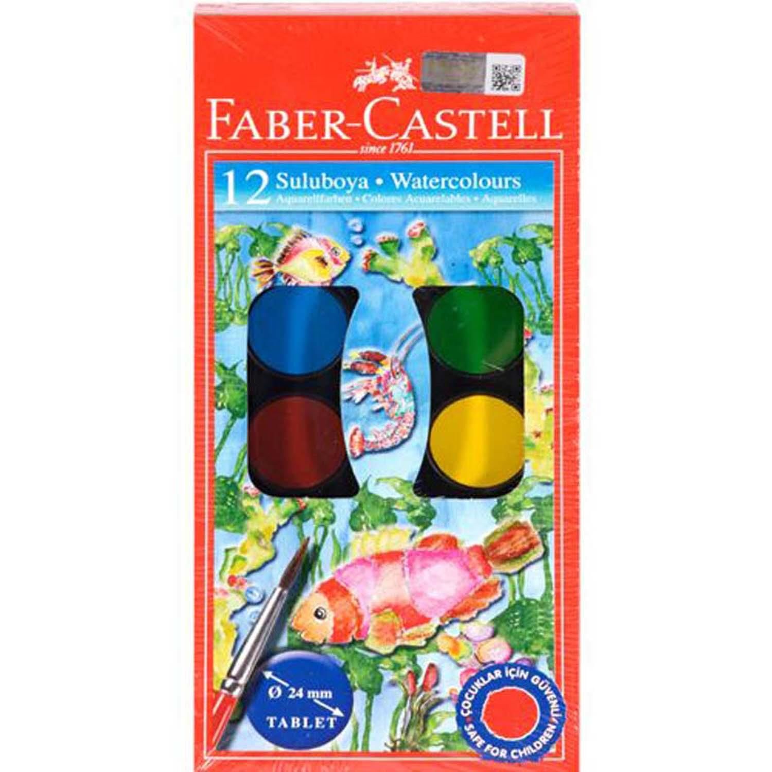 Faber-Castell Suluboya Küçük Boy 12 Renk