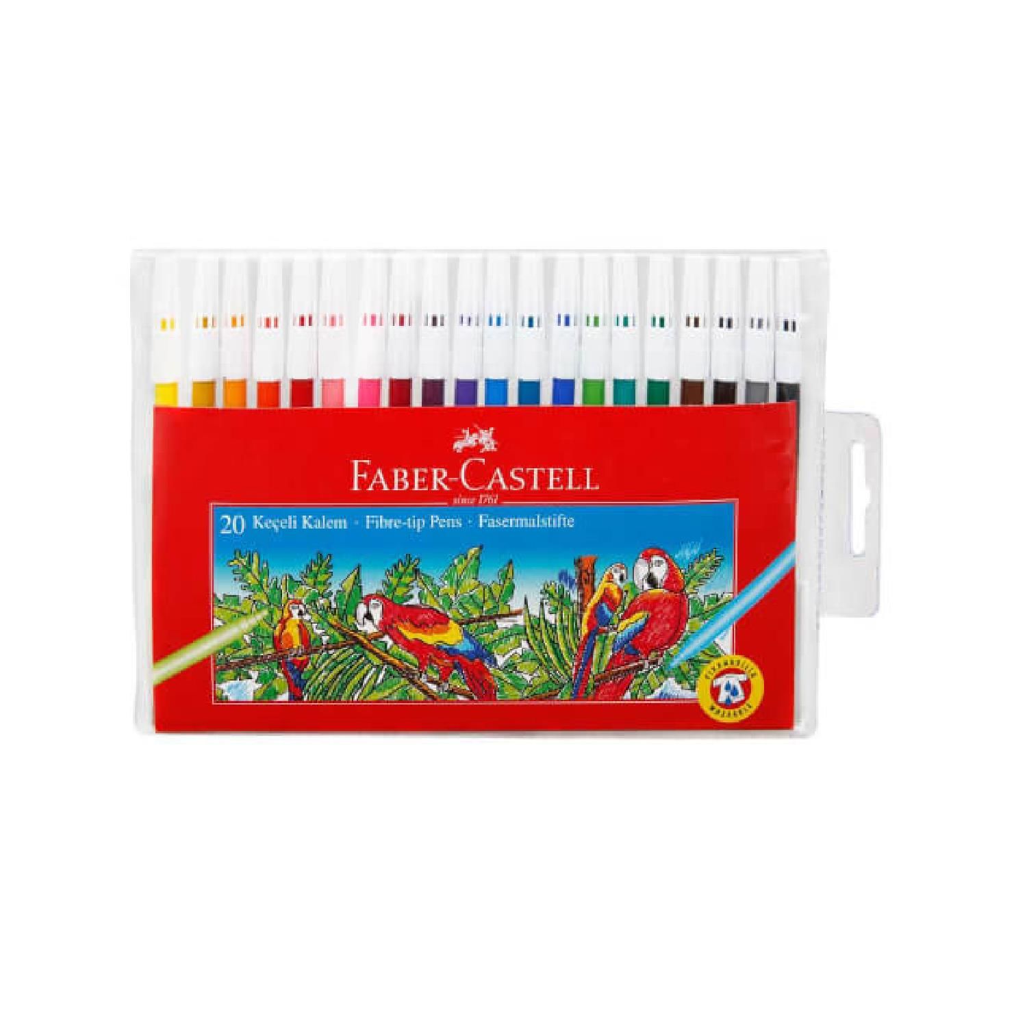 Faber-Castell Yıkanabilir Keçeli Kalem 20 Renk