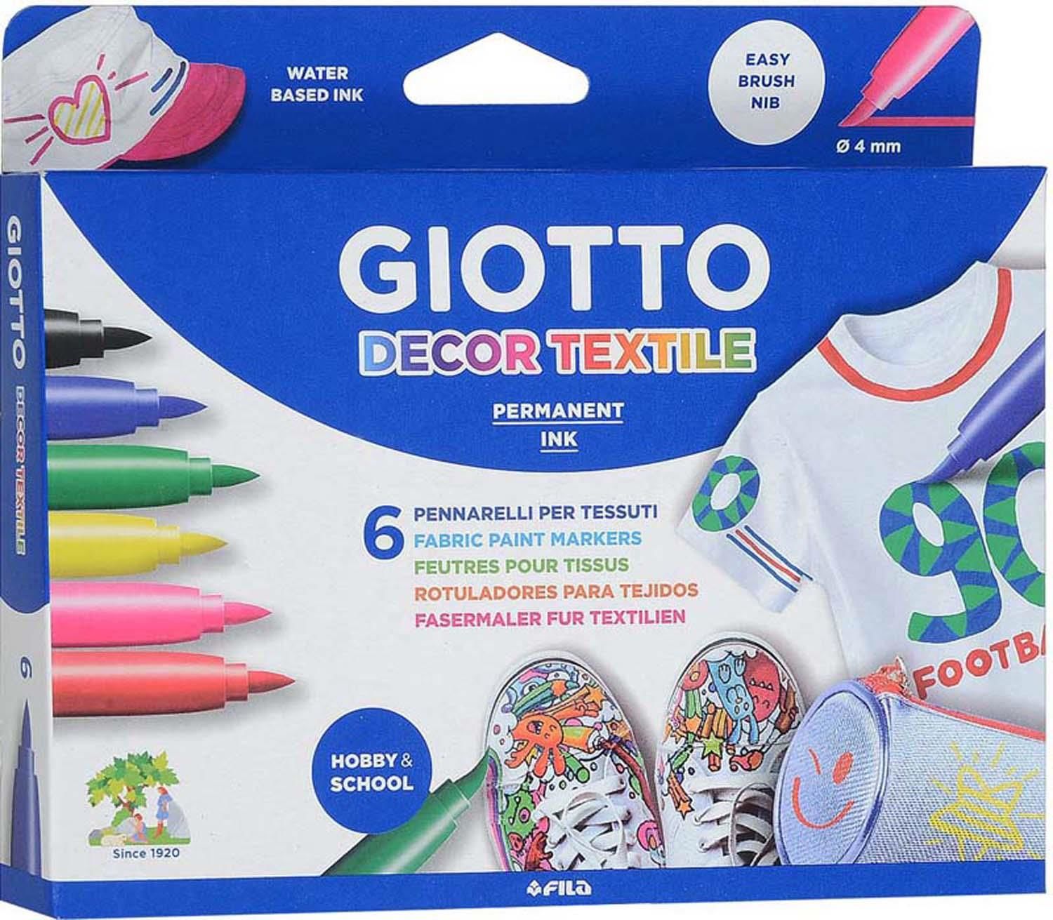 Gıotto Decor 6Lı Textıle Kalemı Set