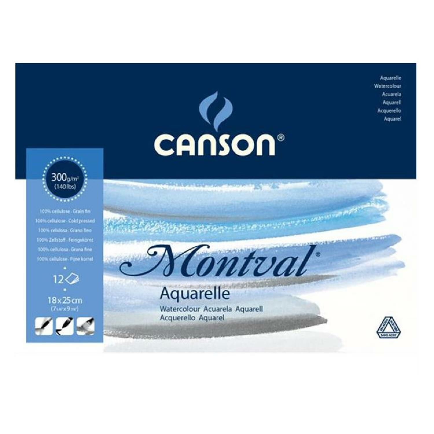 Canson 300gr 12yp 18x25cm Montval Suluboya Defteri 200807317