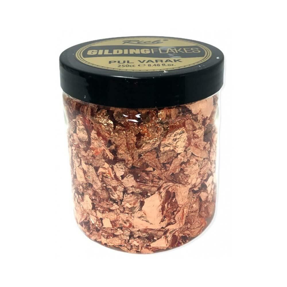 Rich Gilding Flakes Pul Varak Rose Gold 0173