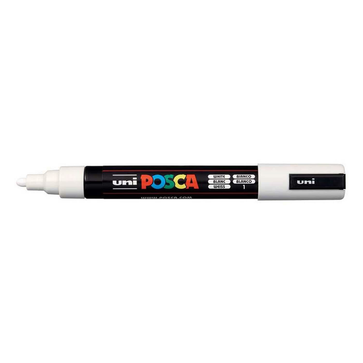 Unı Posca Pc-5M 1.8-2.5 Beyaz Su Bazlı Markor