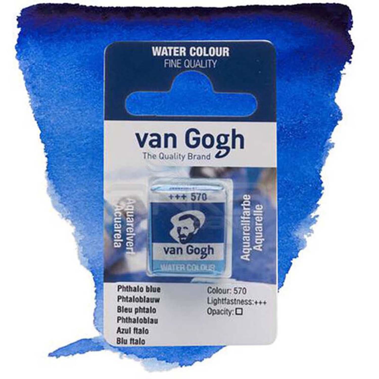 Sulu Boya Van Gogh Tablet No:570 Phthalo Blue